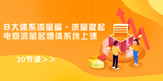 8大体系流量篇·流量做起，电商流量起爆体系线上课（30节课）-54创业网