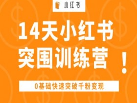 14天小红书0基础变现训练营：快速突破千粉实战攻略-54创业网