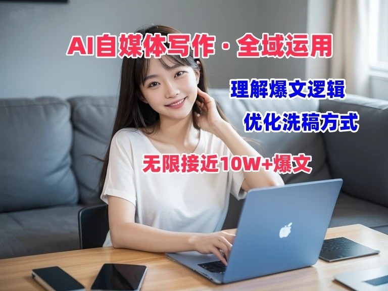 AI自媒体写作变现课：10W+爆文逻辑解析，轻松打造爆款内容-54创业网